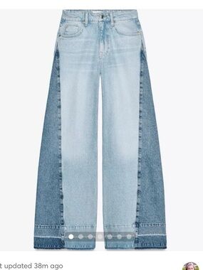 Zara Two-Tone Wide Leg Women’s Jeans